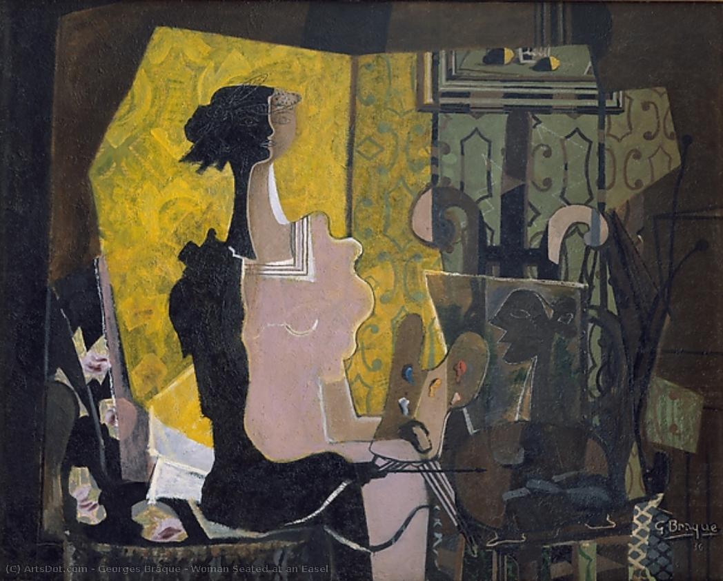 Woman Seated At An Easel — Georges Braque
