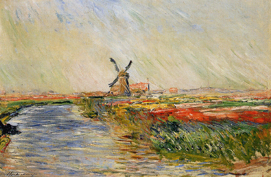 Tulpenfeld In Holland — Claude Monet
