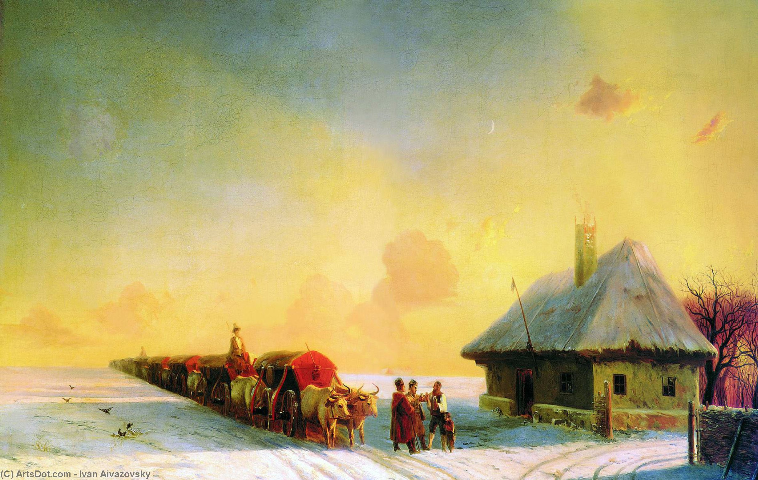Chumaks In Little Russia — Ivan Konstantinovich Aivazovsky
