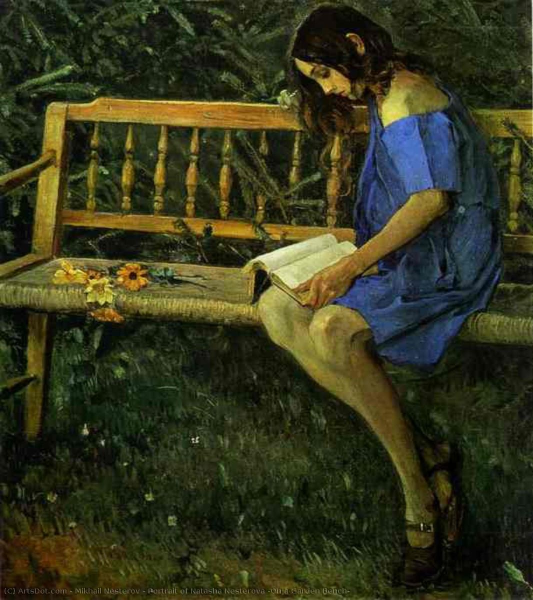 Retrato De Natacha Nesterova (en Un Banco) — Mikhail Nesterov