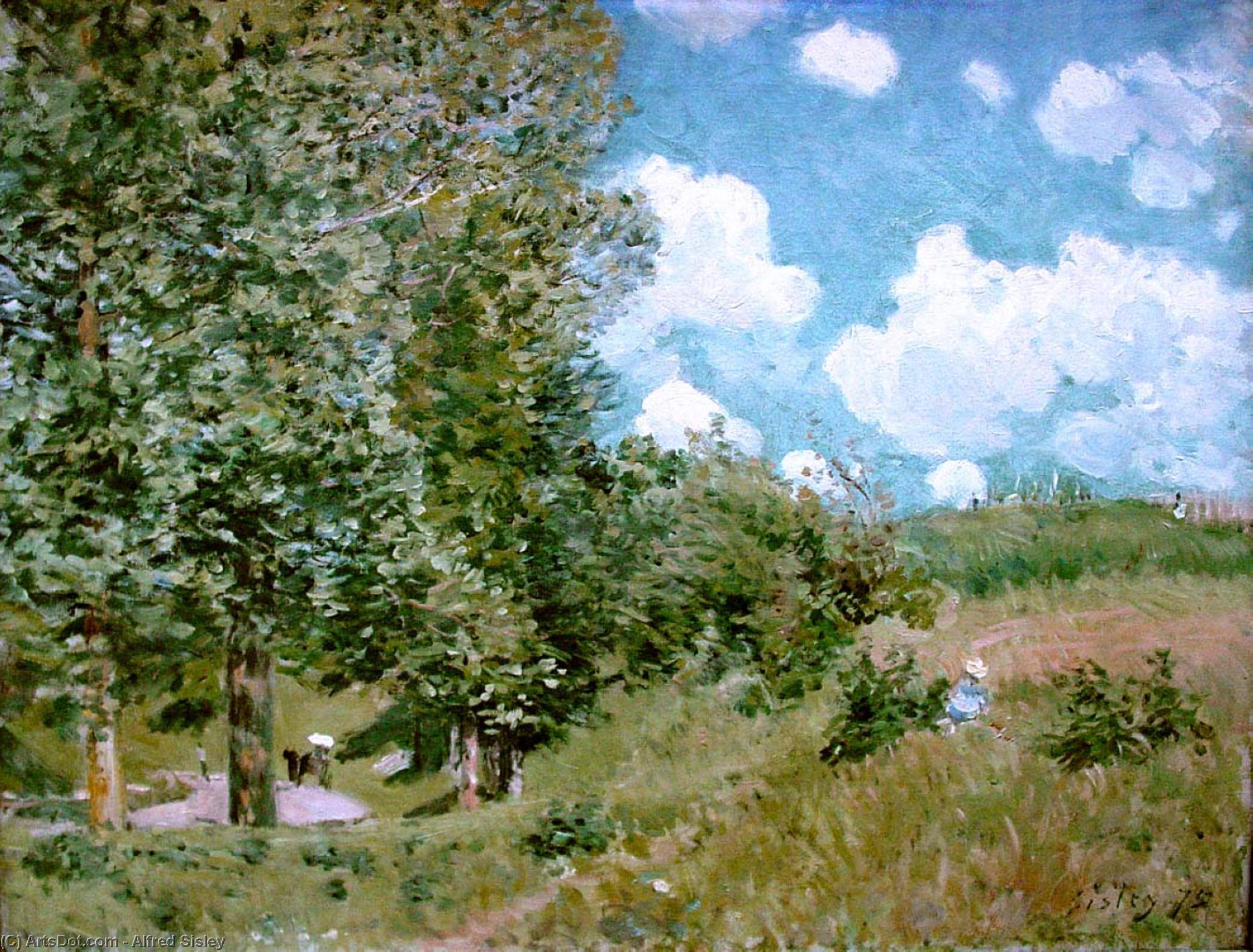 La Strada Da Versailles A Saint-germain — Alfred Sisley