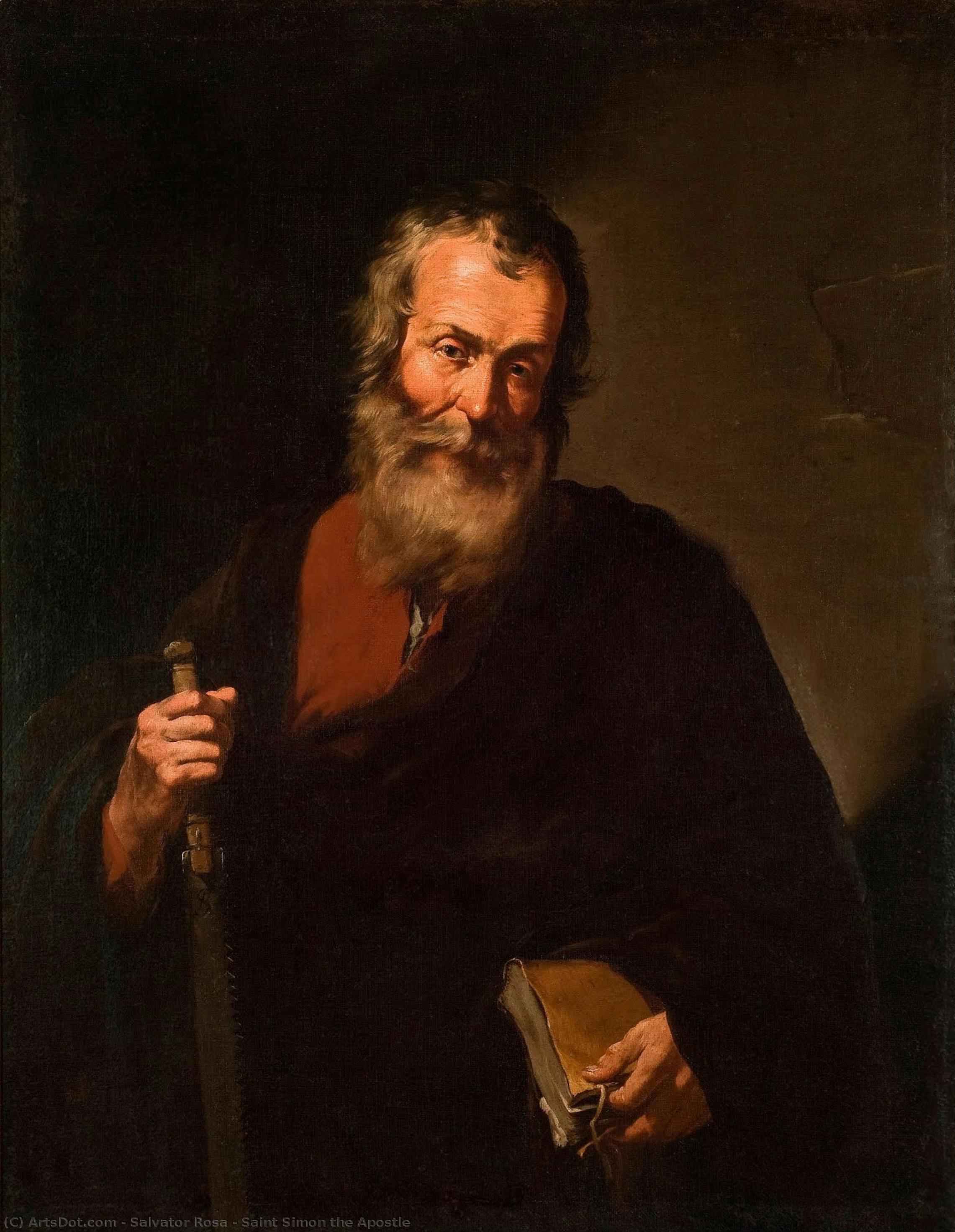 Saint Simon The Apostle — Salvator Rosa