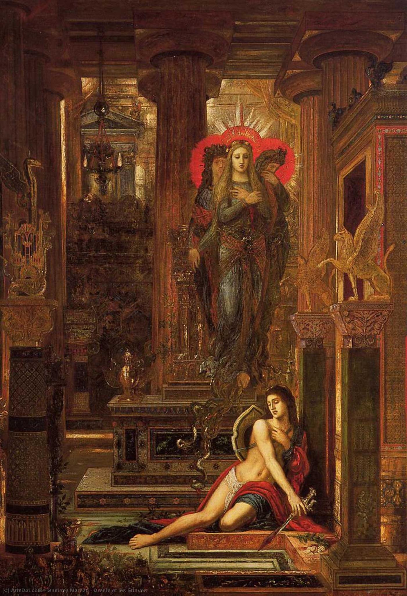 Oreste Et Les Erinyes — Gustave Moreau