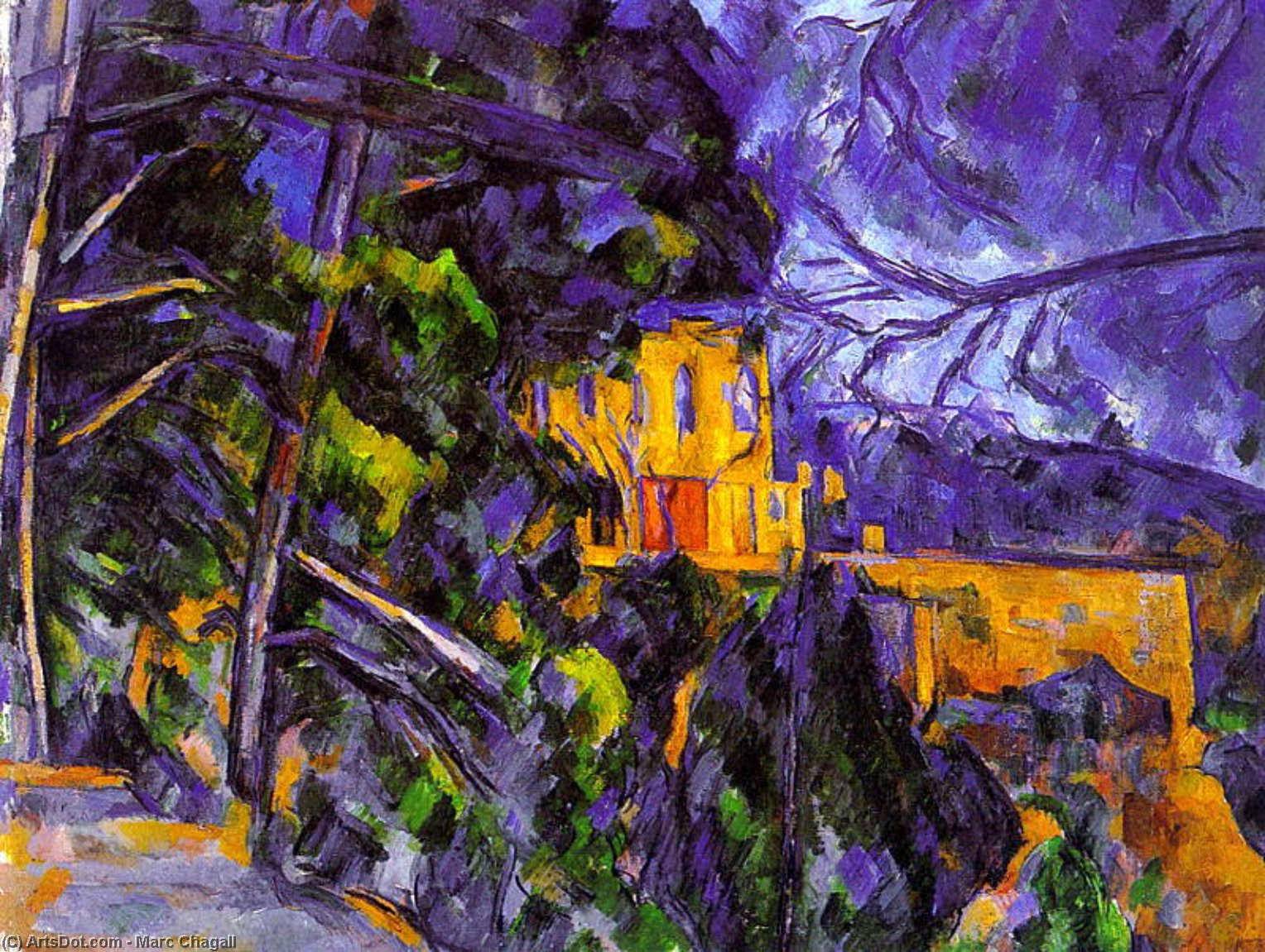 Il Castello Nero — Marc Chagall