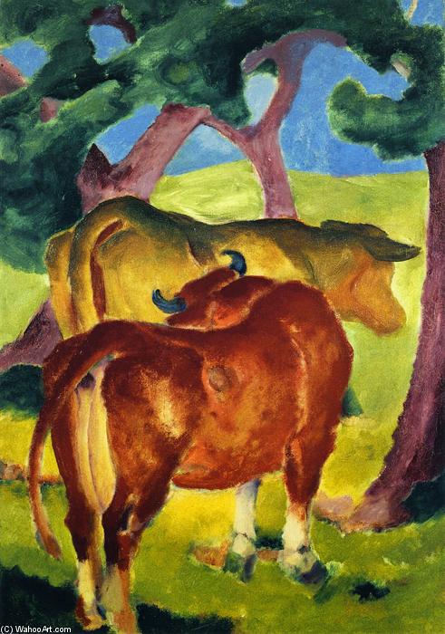 Kühe Unter Bäumen — Franz Marc
