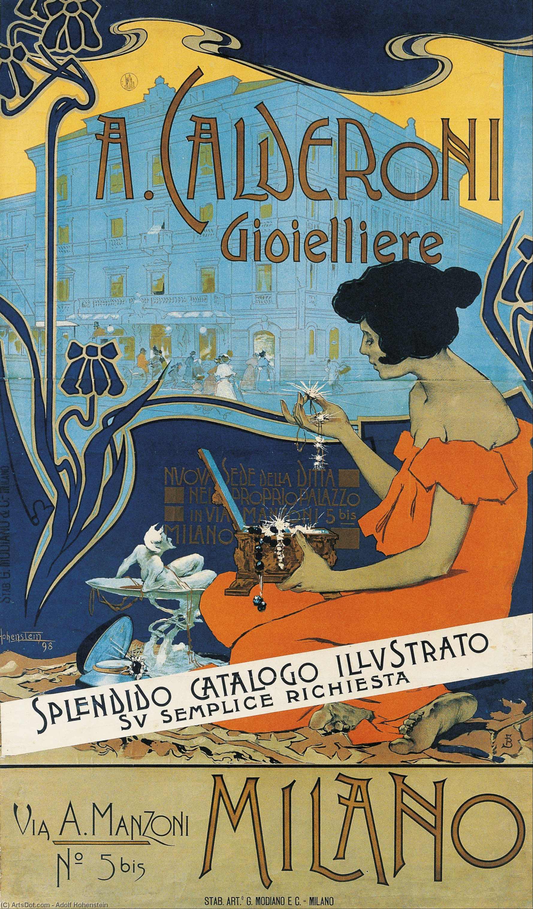 A. Calderoni Gioielliere — Adolfo Hohenstein