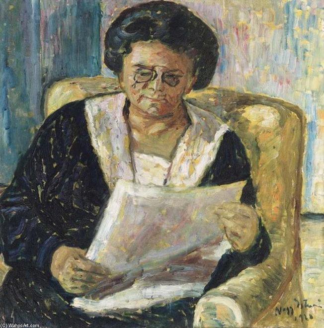 Newspaper Reader — István Nagy