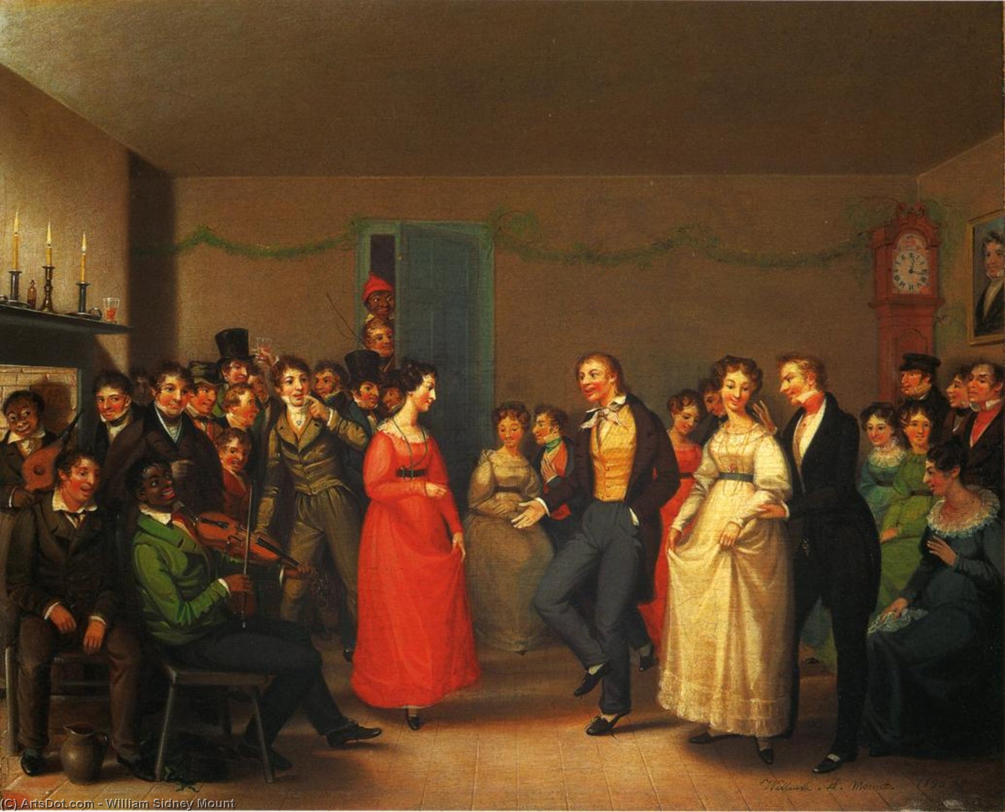Rustikaler Tanz Nach Einer Schlittenfahrt — William Sidney Mount