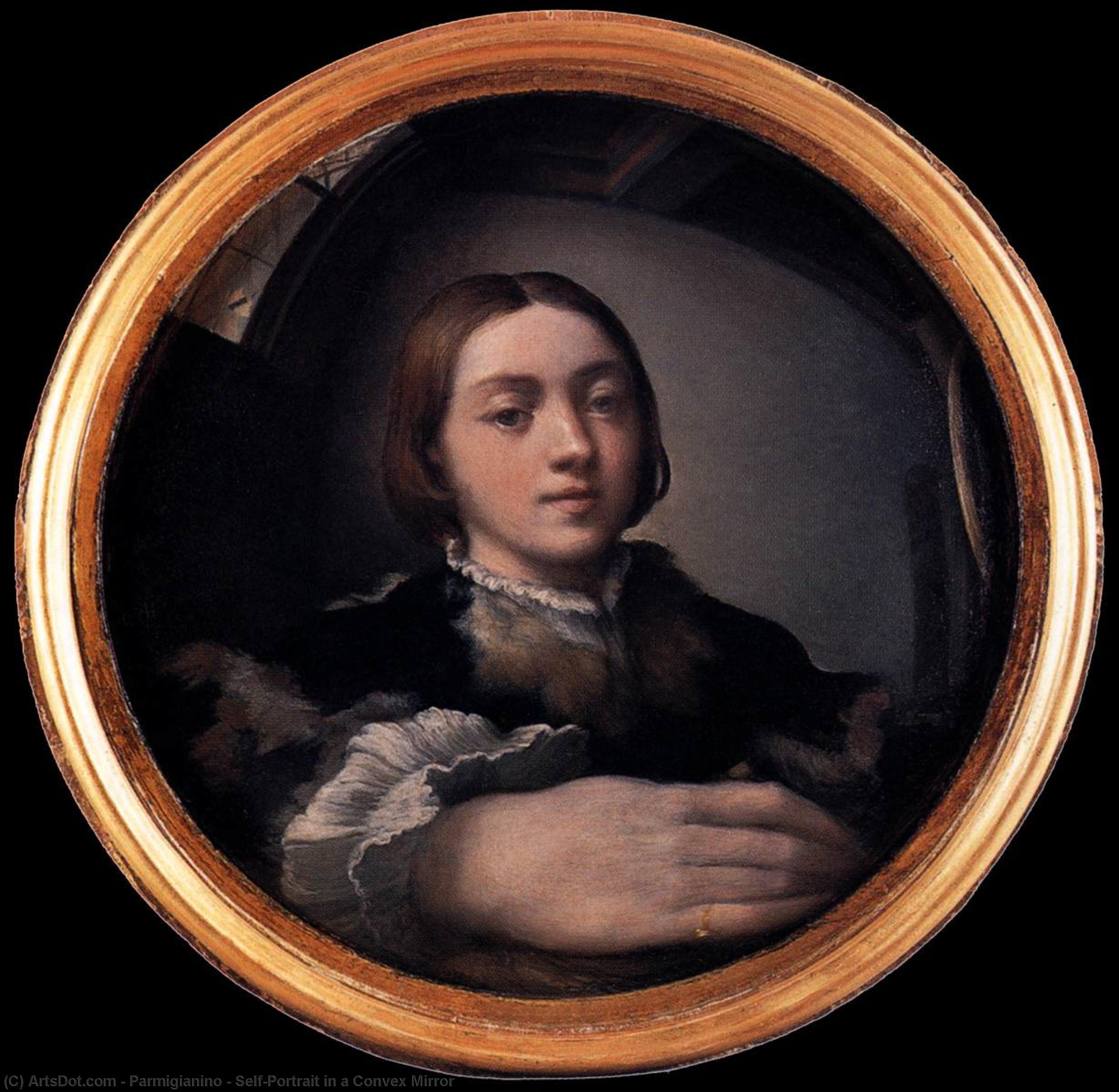 Self-portrait In A Convex Mirror (სგავარმო საკუთნაობა) — პარმიჯანინო