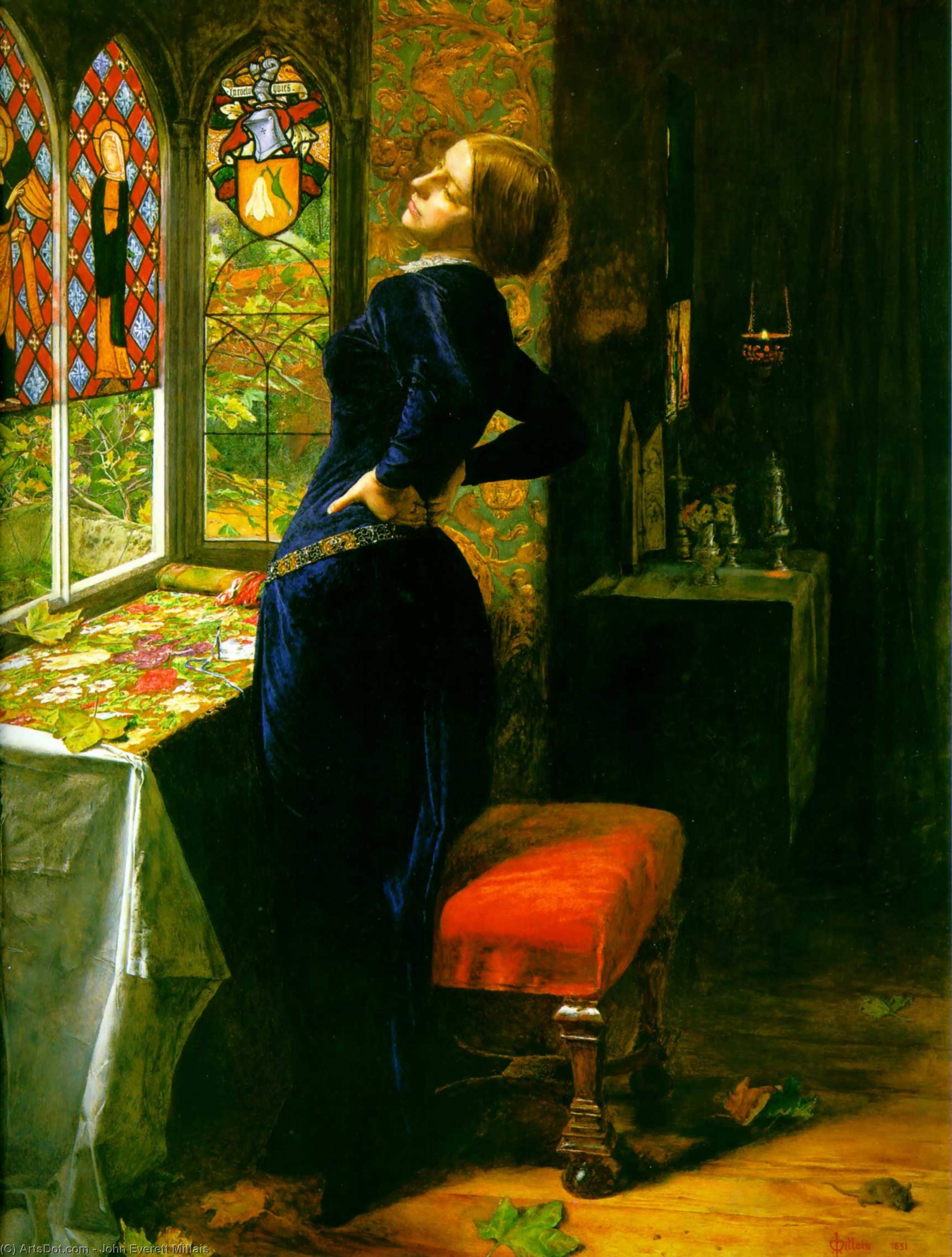 Mariana Dans Le Mas Grange — Sir John Everett Millais