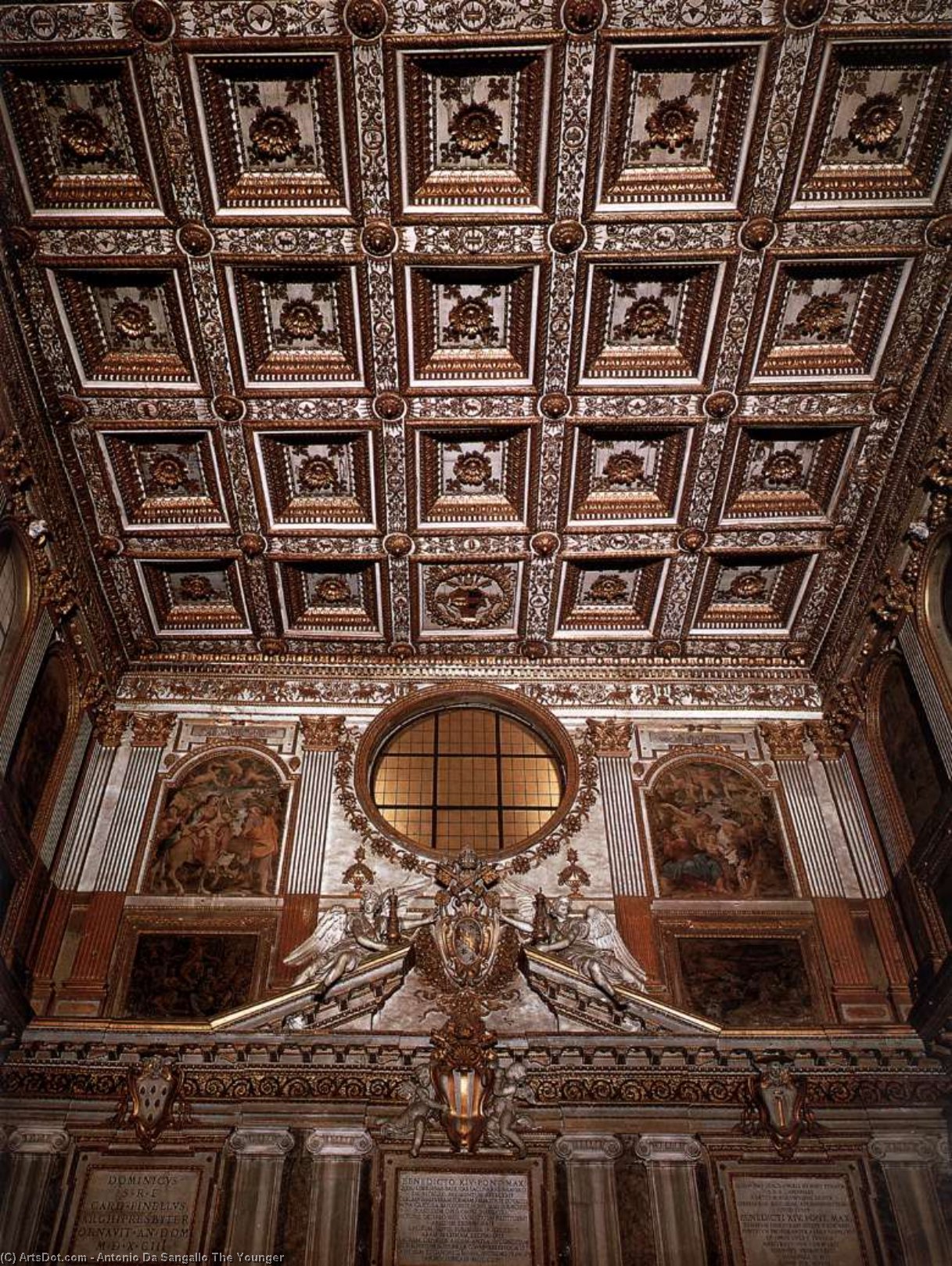 In-laid Ceiling — Antonio Da Sangallo The Younger