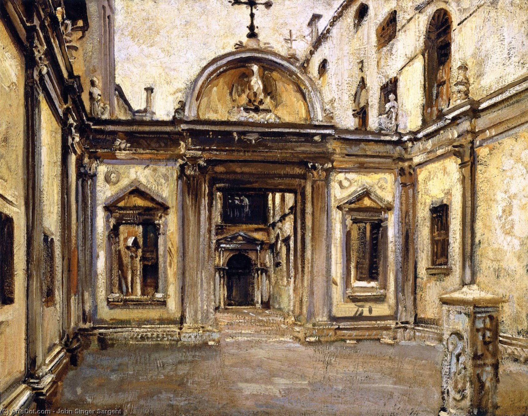Το Πλατίριο Της Scuola Grande Di San Giovanni Evangelista (γνωστό Επίσης Ως San Giovani Evangelista) — Ιωάννης Σινγκέρ Σαρτζέντ