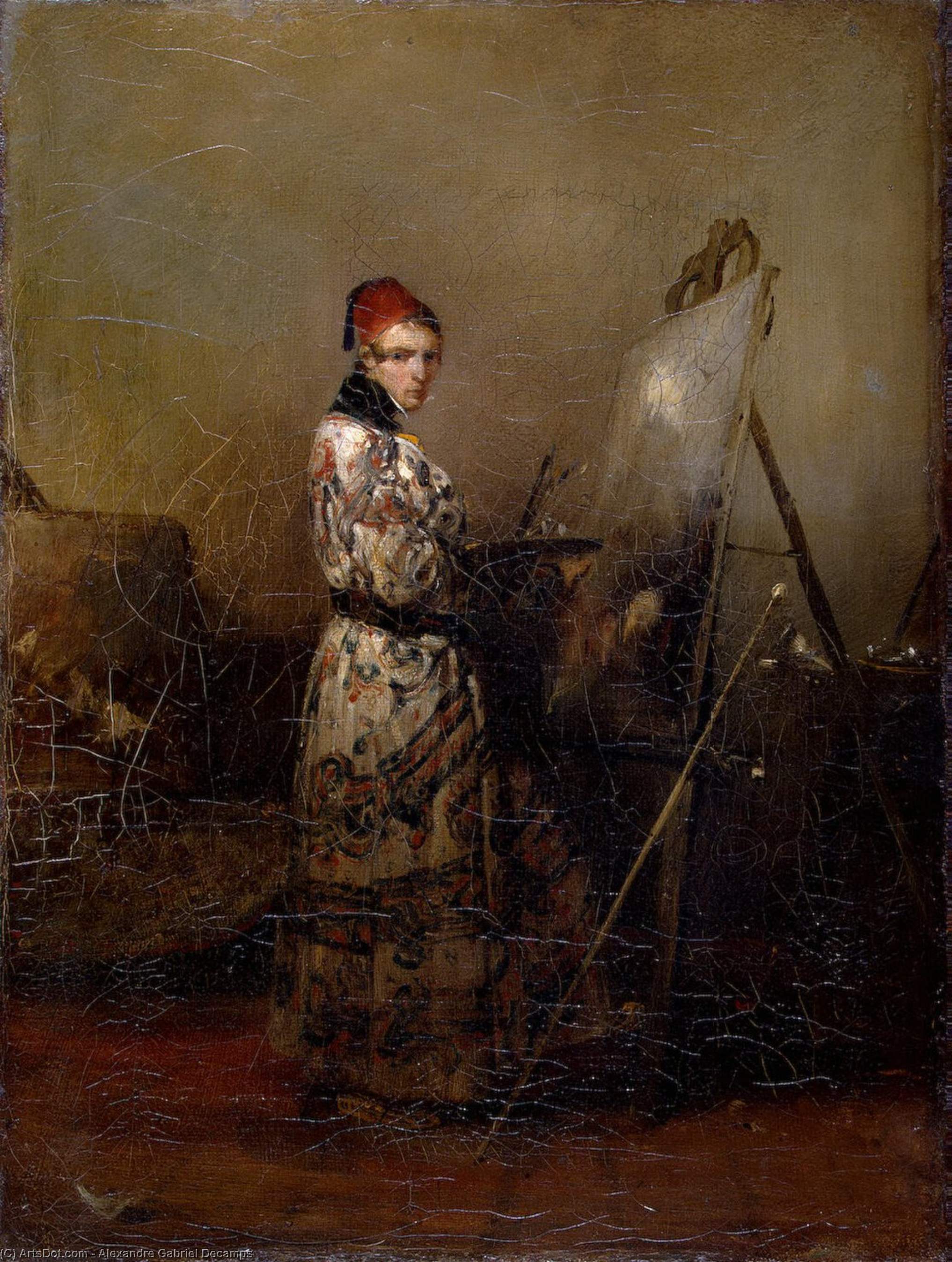 Self-portrait — Alexandre Gabriel Decamps