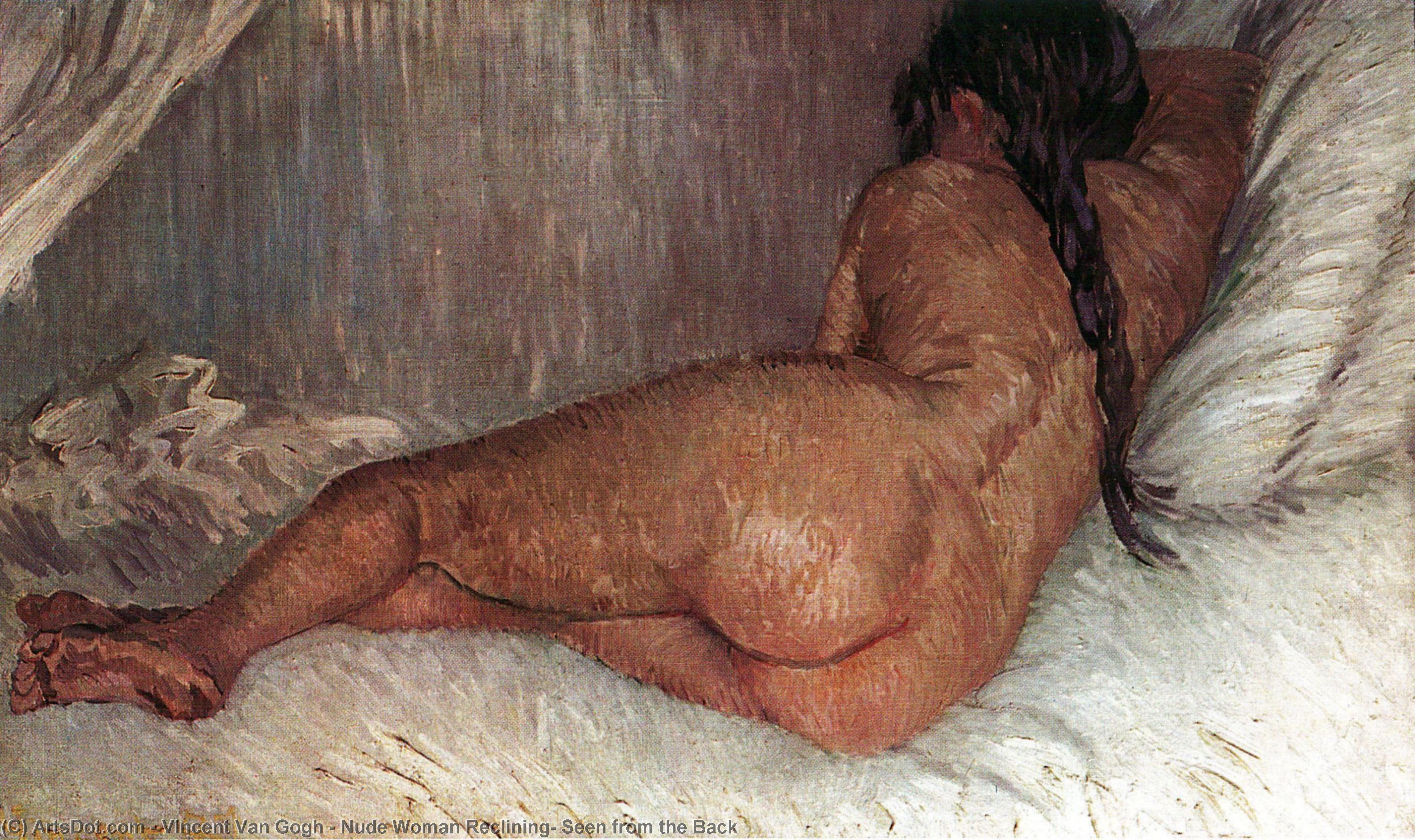 Nude Woman Reclining, Seen From The Back — Vinsentas Van Gogas