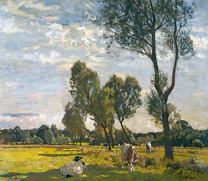 Landscape With Cattle — ألجرنون تالماج