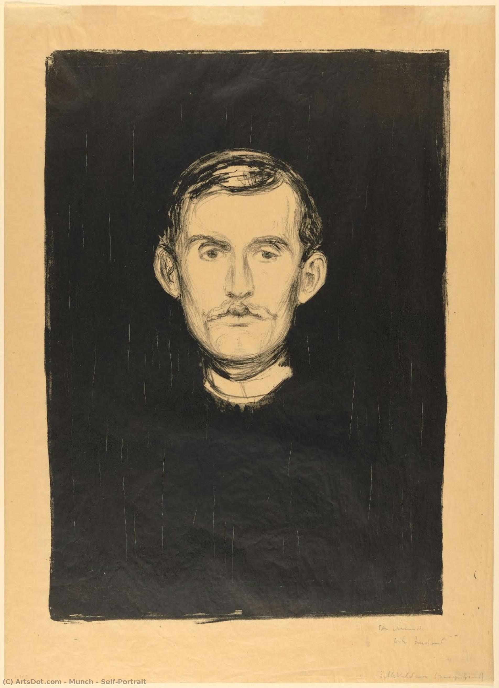 Self-portrait — Edvard Munch