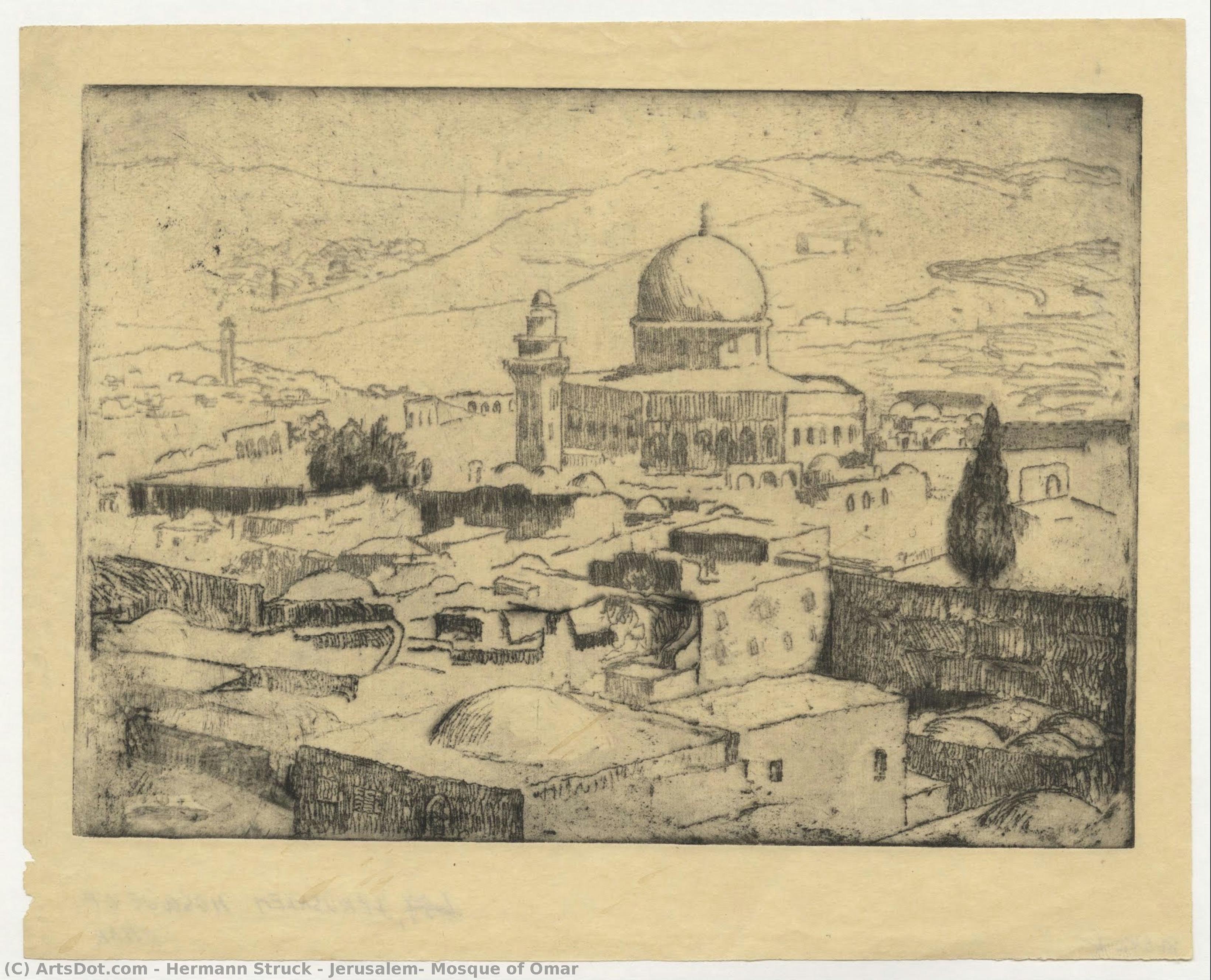Jerusalem, Mosque Of Omar — Hermann Struck