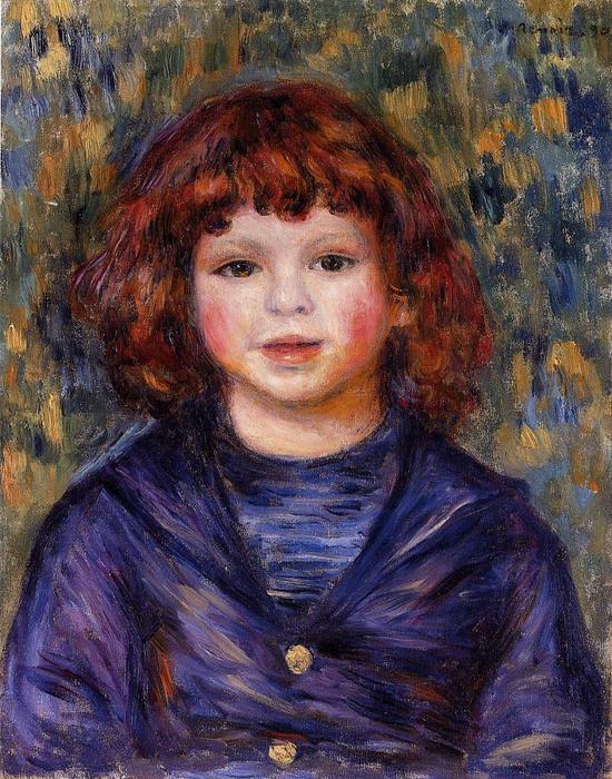Ritratto Di Pierre Renoir Con Una Tuta Marina — Pierre-auguste Renoir