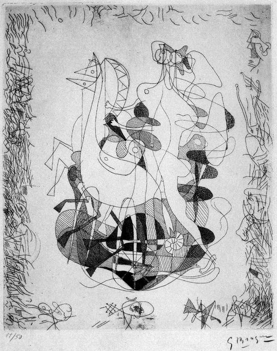Plate 6 From Theogony By Hesiod — Georges Braque