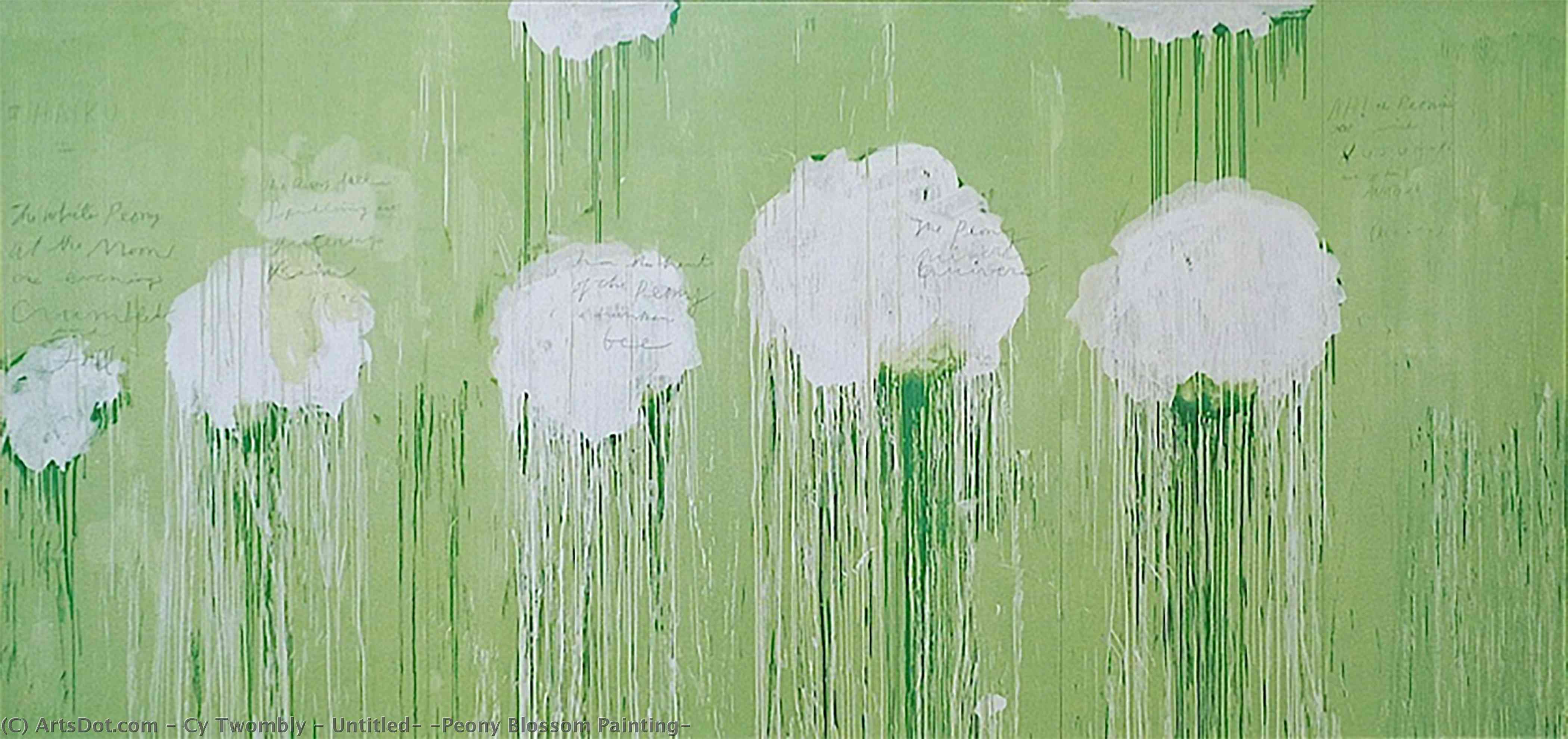 Untitled, (peony Blossom Painting) — Cy Twombly