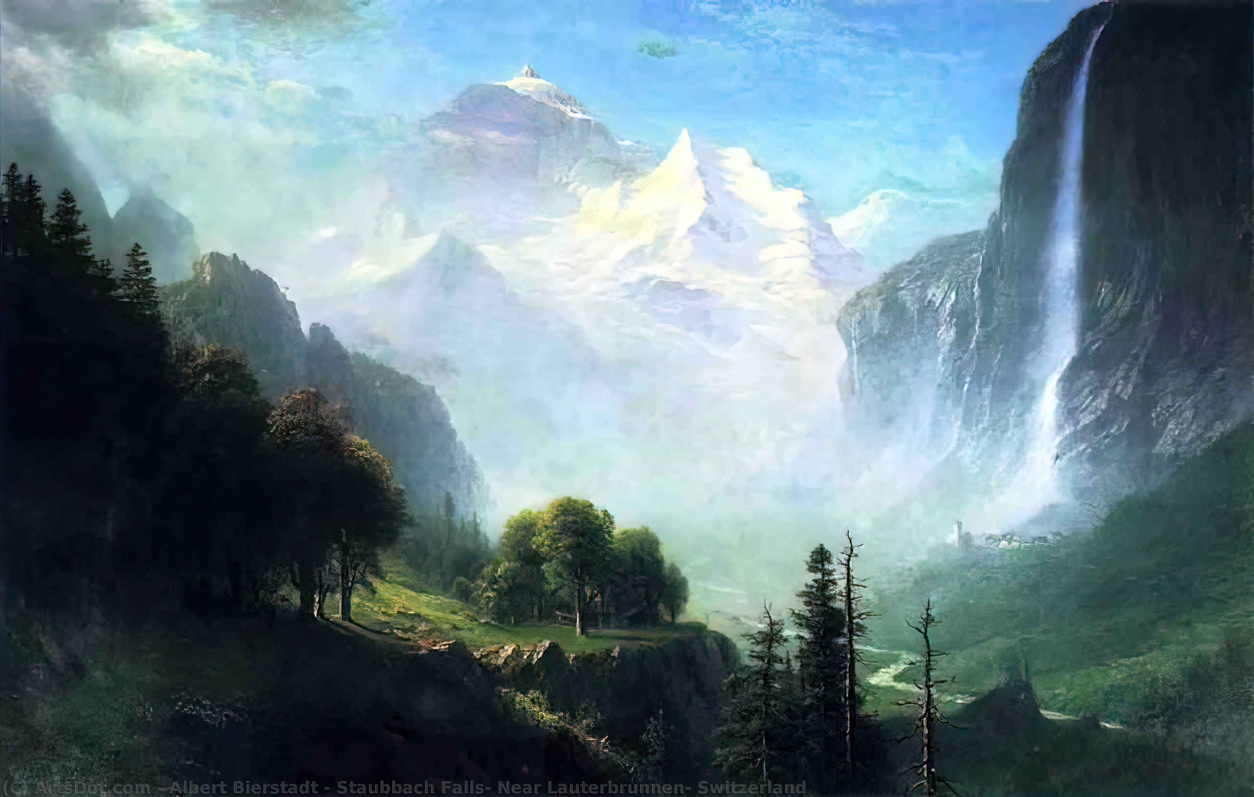 Staubbach Falls — Albert Bierstadt