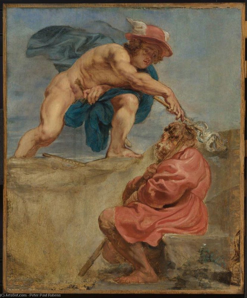 Merkur Og En Søvnig Husmand — Peter Paul Rubens