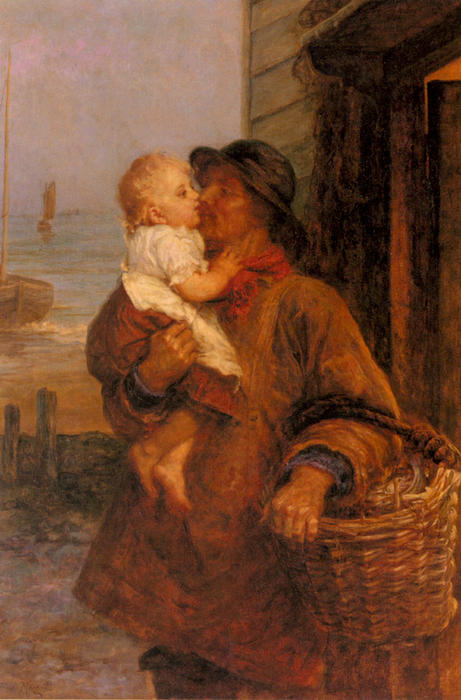 A Welcome For Daddy — Frederick Morgan
