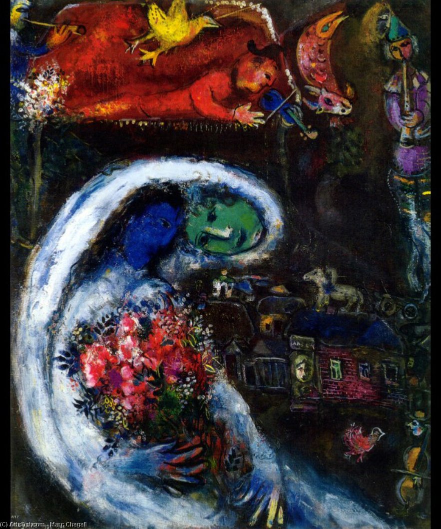 Bride With Blue Face — Mark Šagal