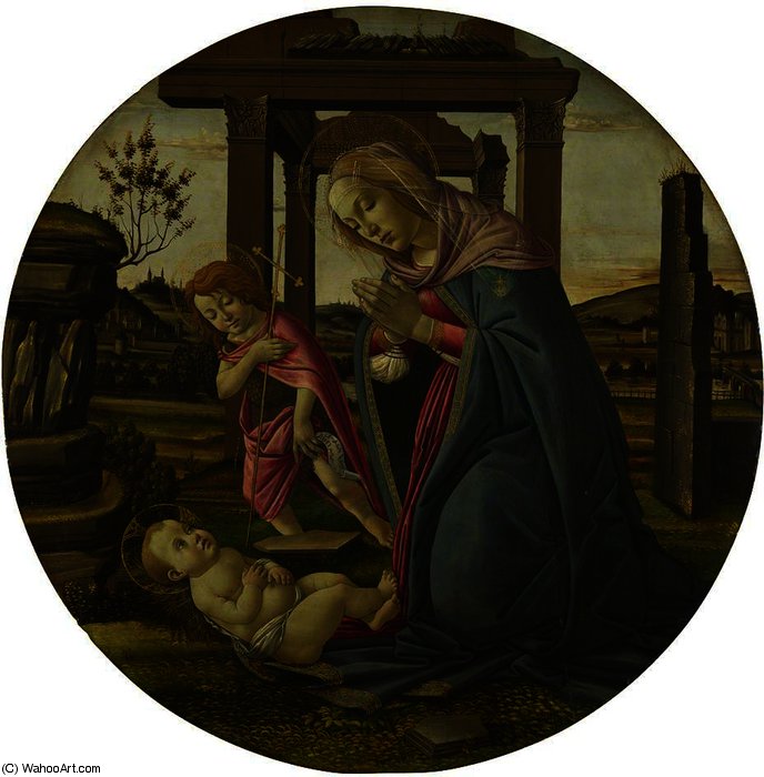 Prorok Ján Křtitel A Dítě Marie — Sandro Botticelli