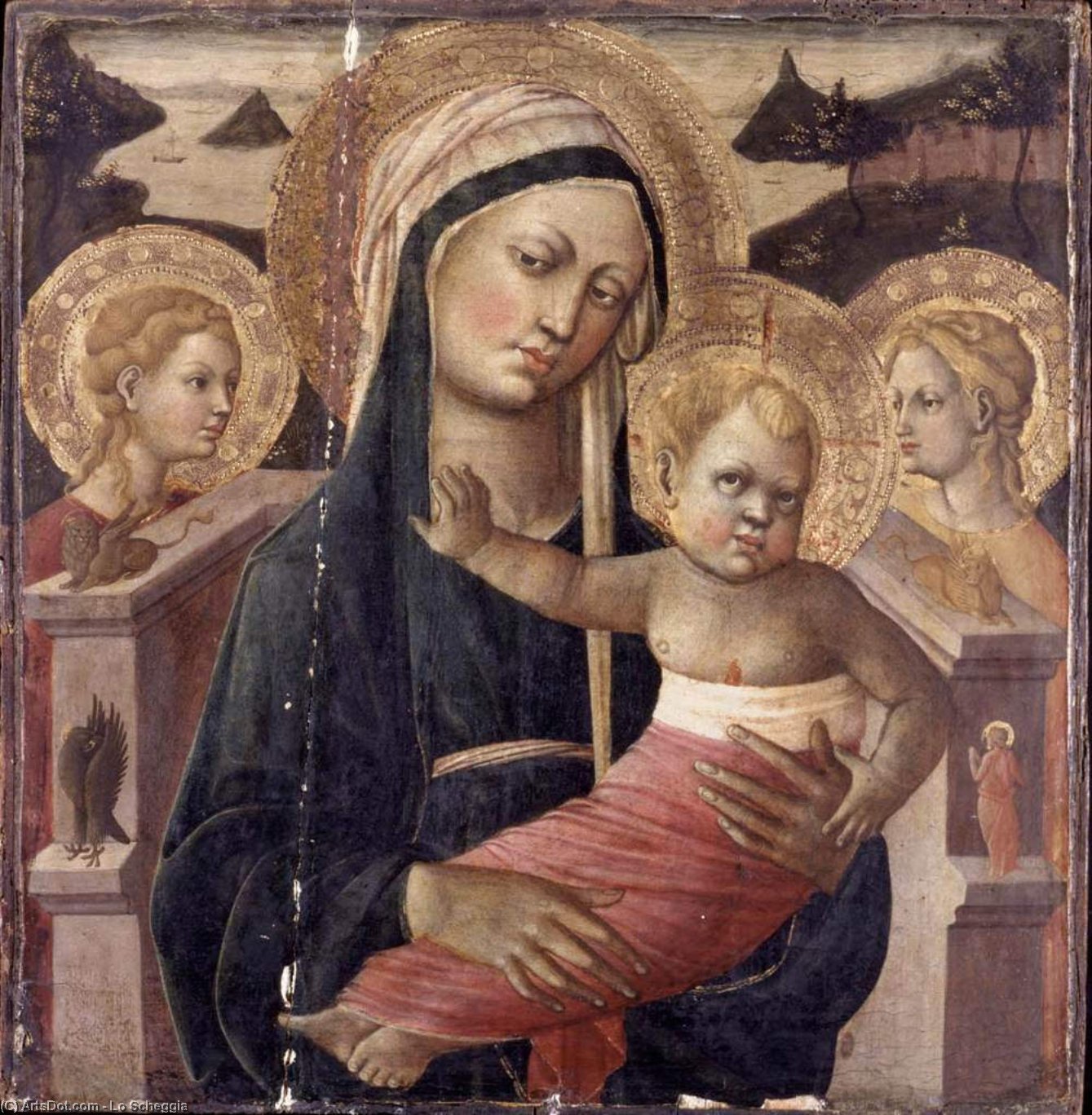 Madonna And Child Enthroned — Lo Scheggia