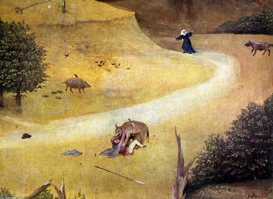 St Agnes With The Donor (right Wing, Detail) — Херонимъс Бош