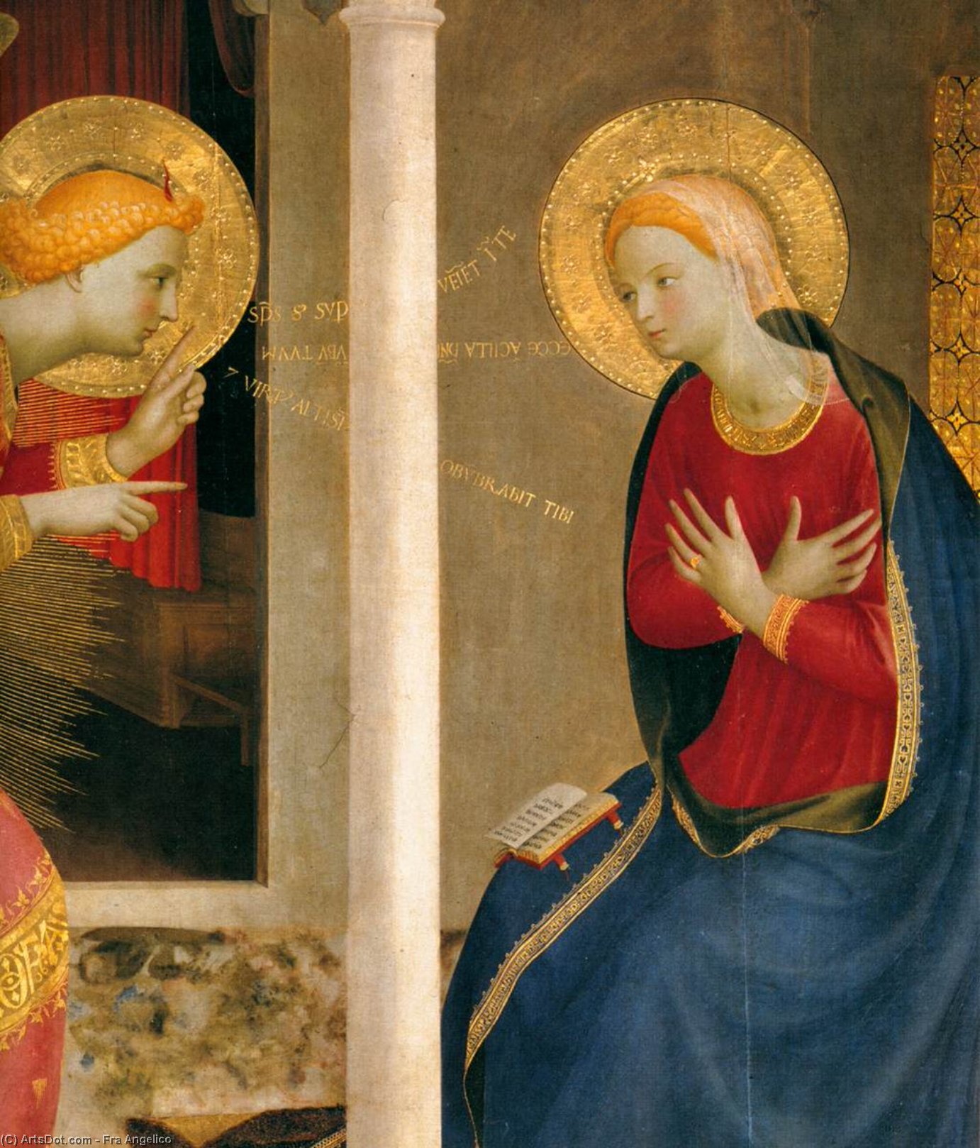 Forkynnelsen (detalj) — Fra Angelico