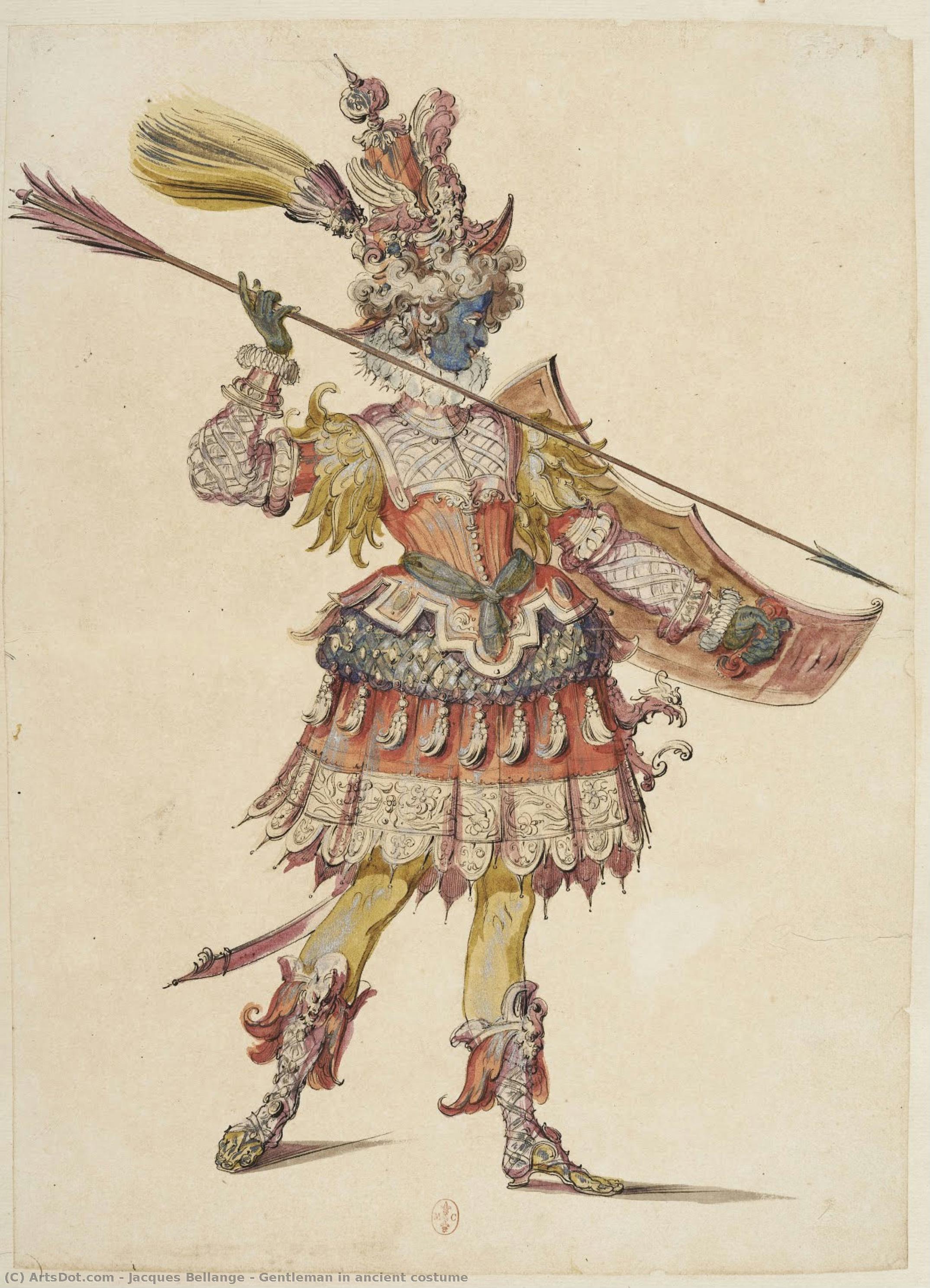 Homme Vêtu De Costume Antique — Jacques Bellange