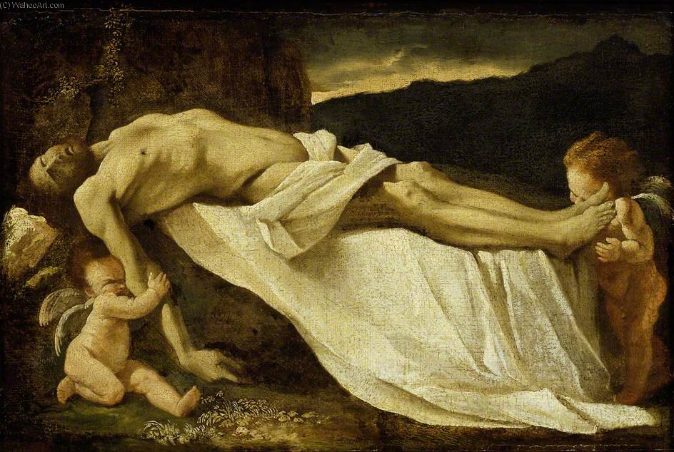 The Dead Christ Mourned — Pietro Testa