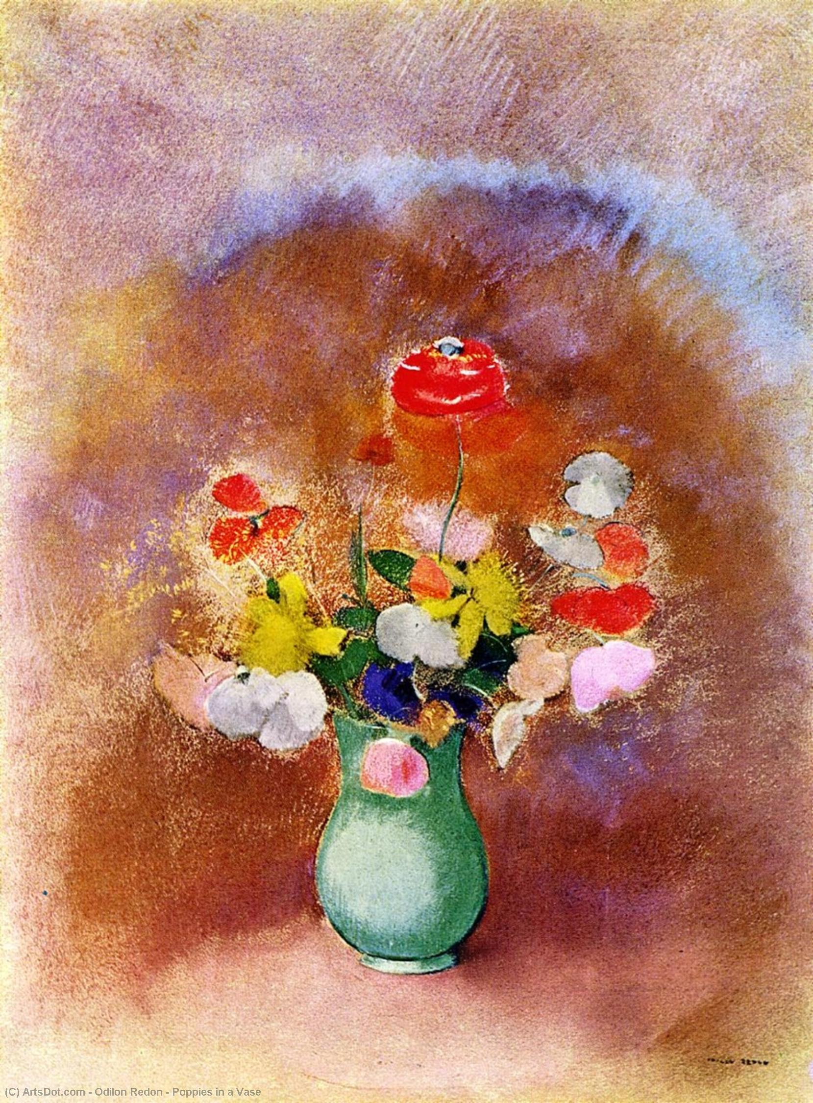 Mohn In Einer Vase — Odilon Redon