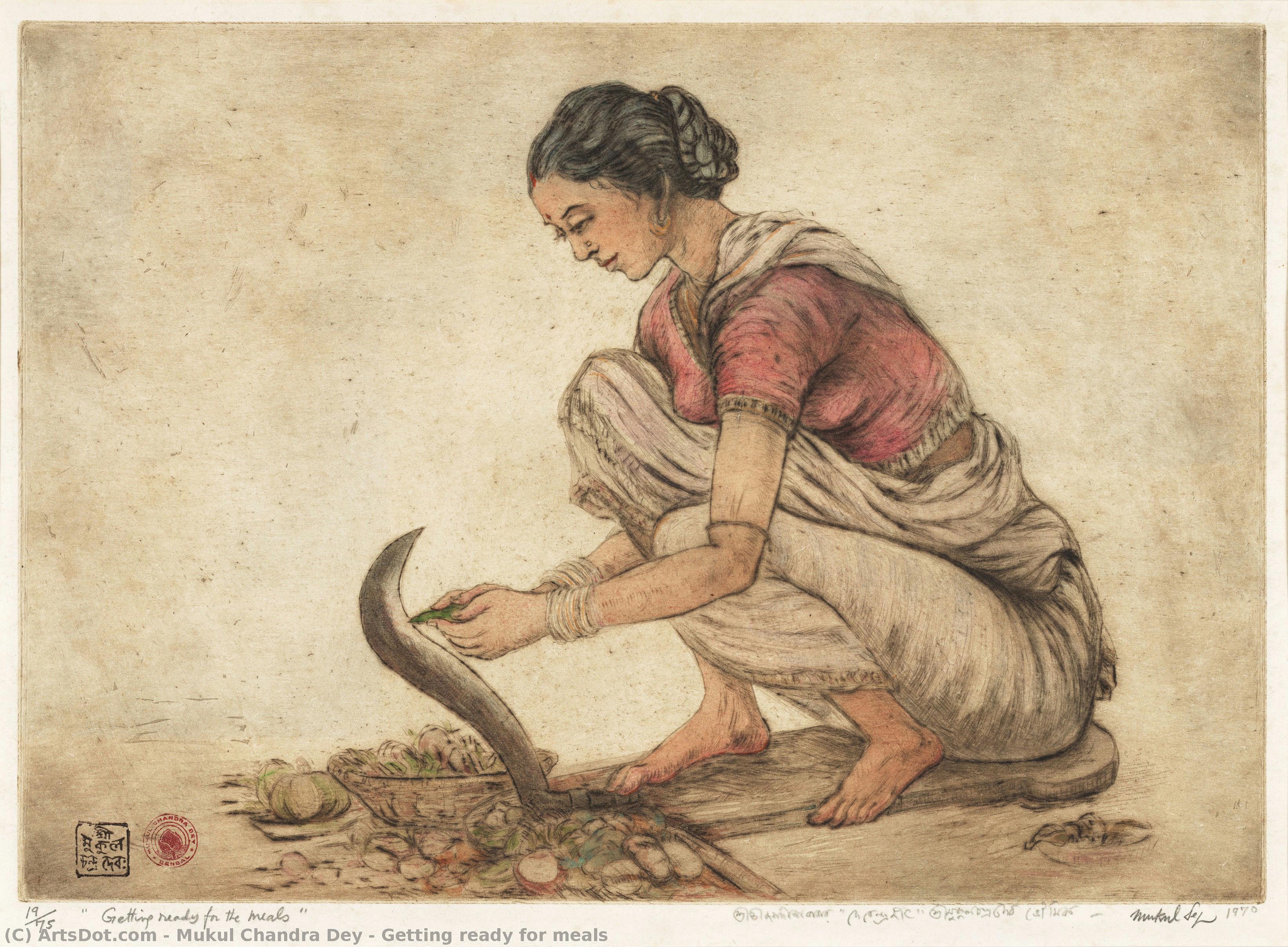 Getting Ready For Meals — Mukul Chandra Dey