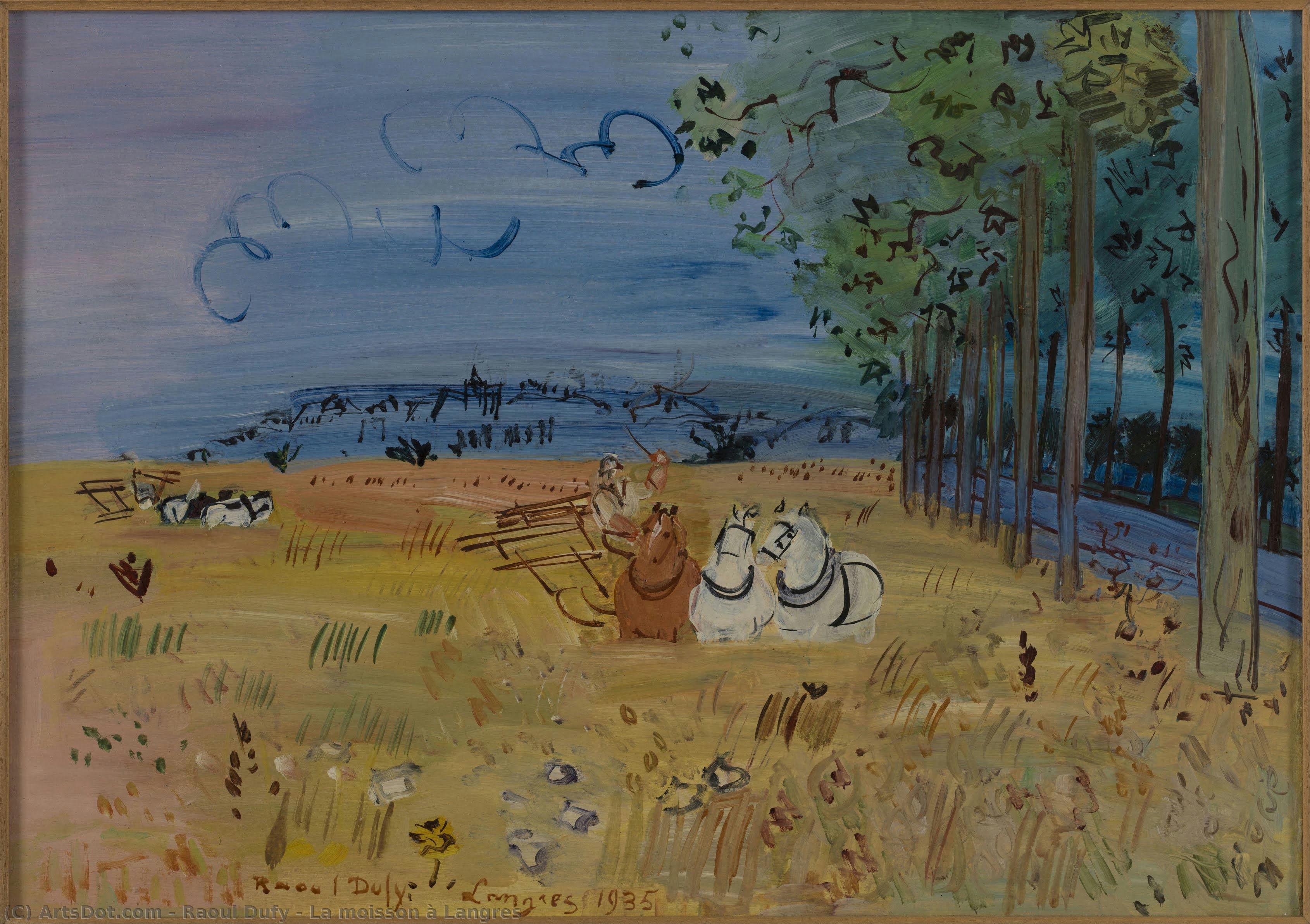 La Moisson À Langres — Raoul Dufy