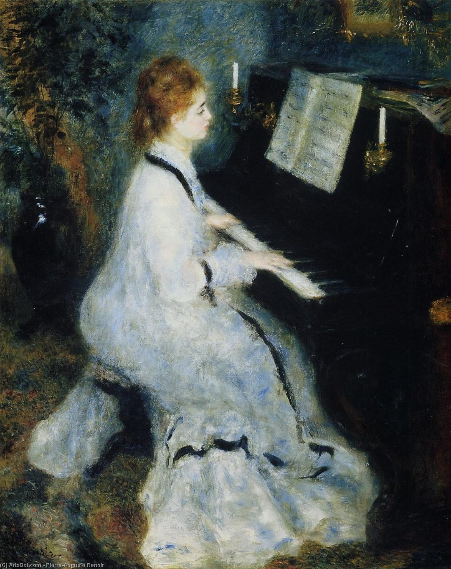 Giovane Donna Al Pianoforte — Pierre-auguste Renoir