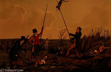Spearing The Otter — Henry Thomas Alken