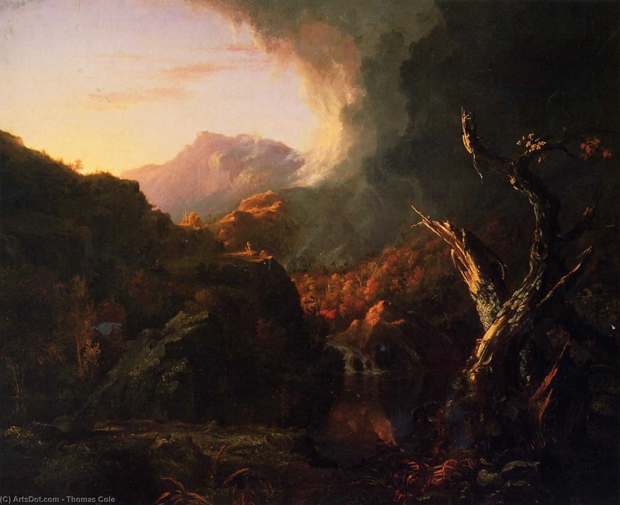 Landscape With Dead Trees — Thomas Cole
