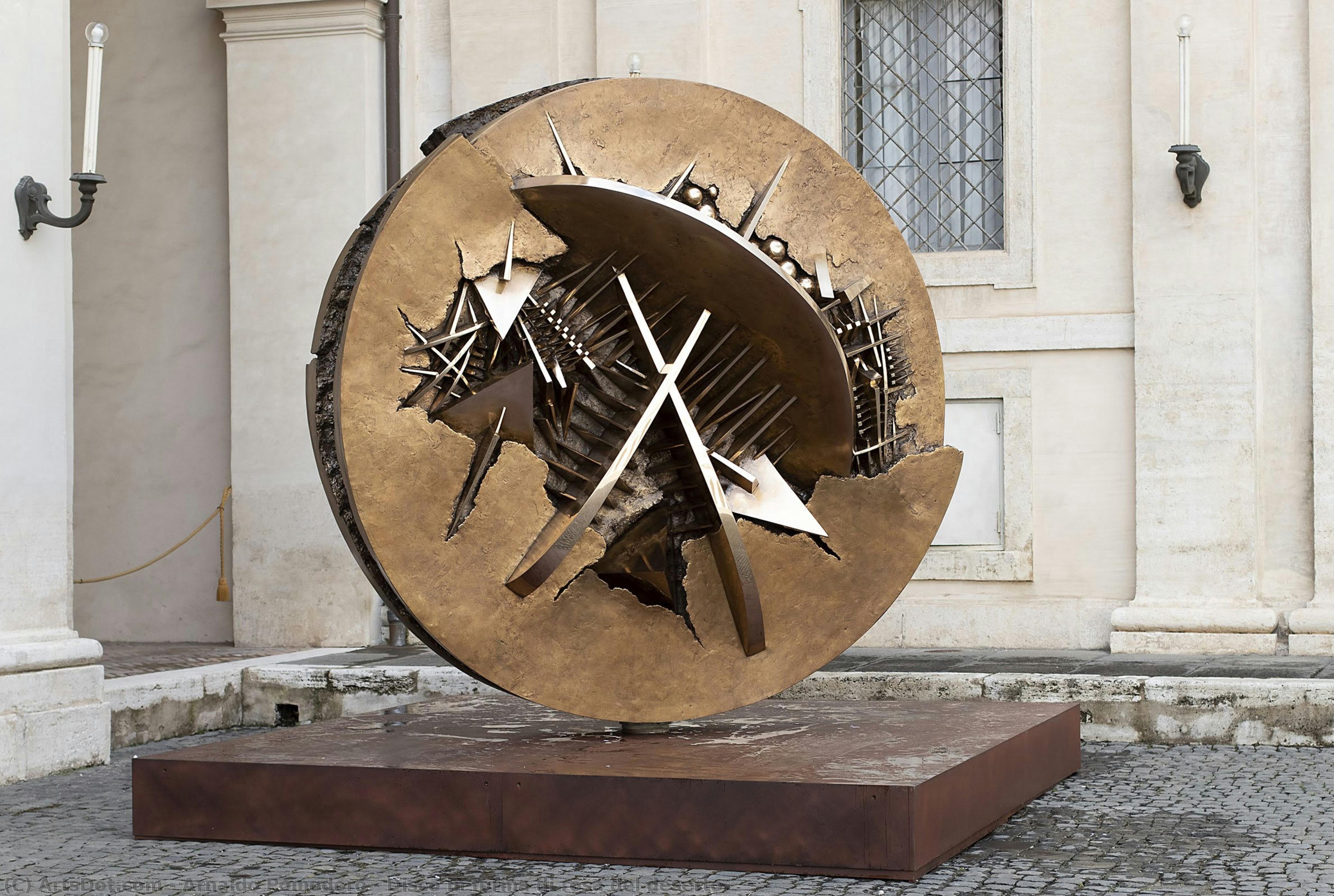 Disco Em Forma De Rosa Do Deserto — Arnaldo Pomodoro