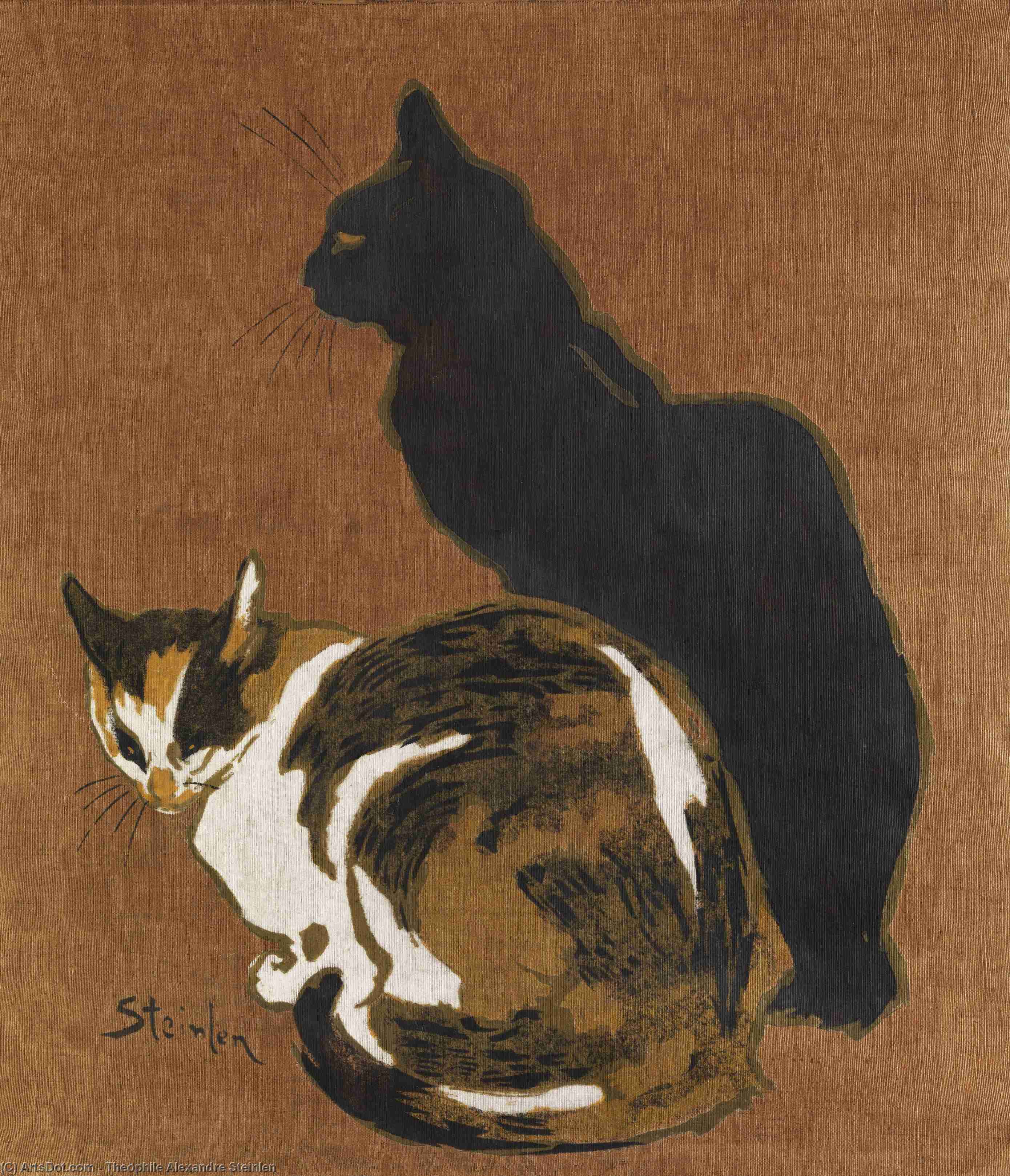 Zwei Katzen — Théophile Alexandre Steinlen