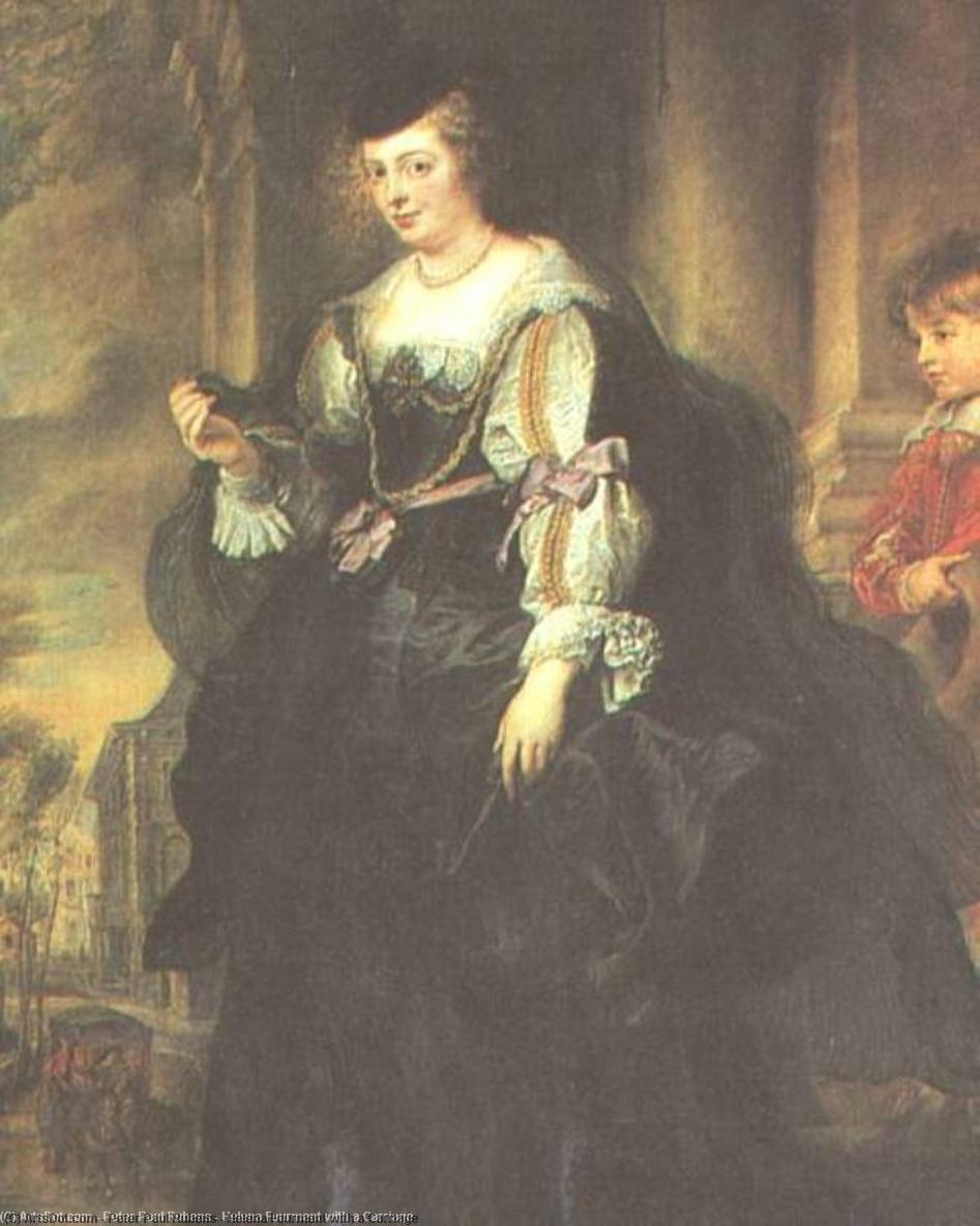 Helena Fourment With A Carriage — Peter Paul Rubens
