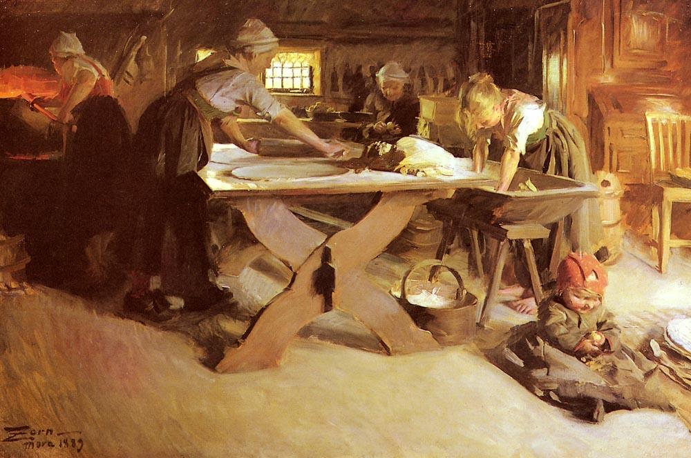 Brodbaket — Anders Leonard Zorn