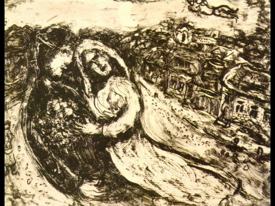 Lovers' Sky — Marc Chagall