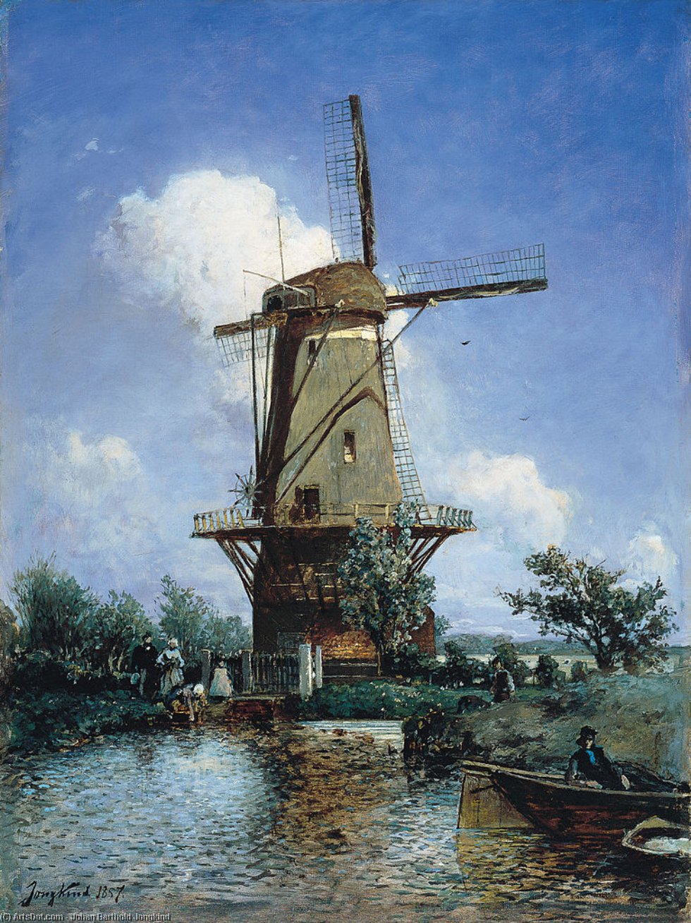 Windmill Near Delft — Johan Barthold Jongkind