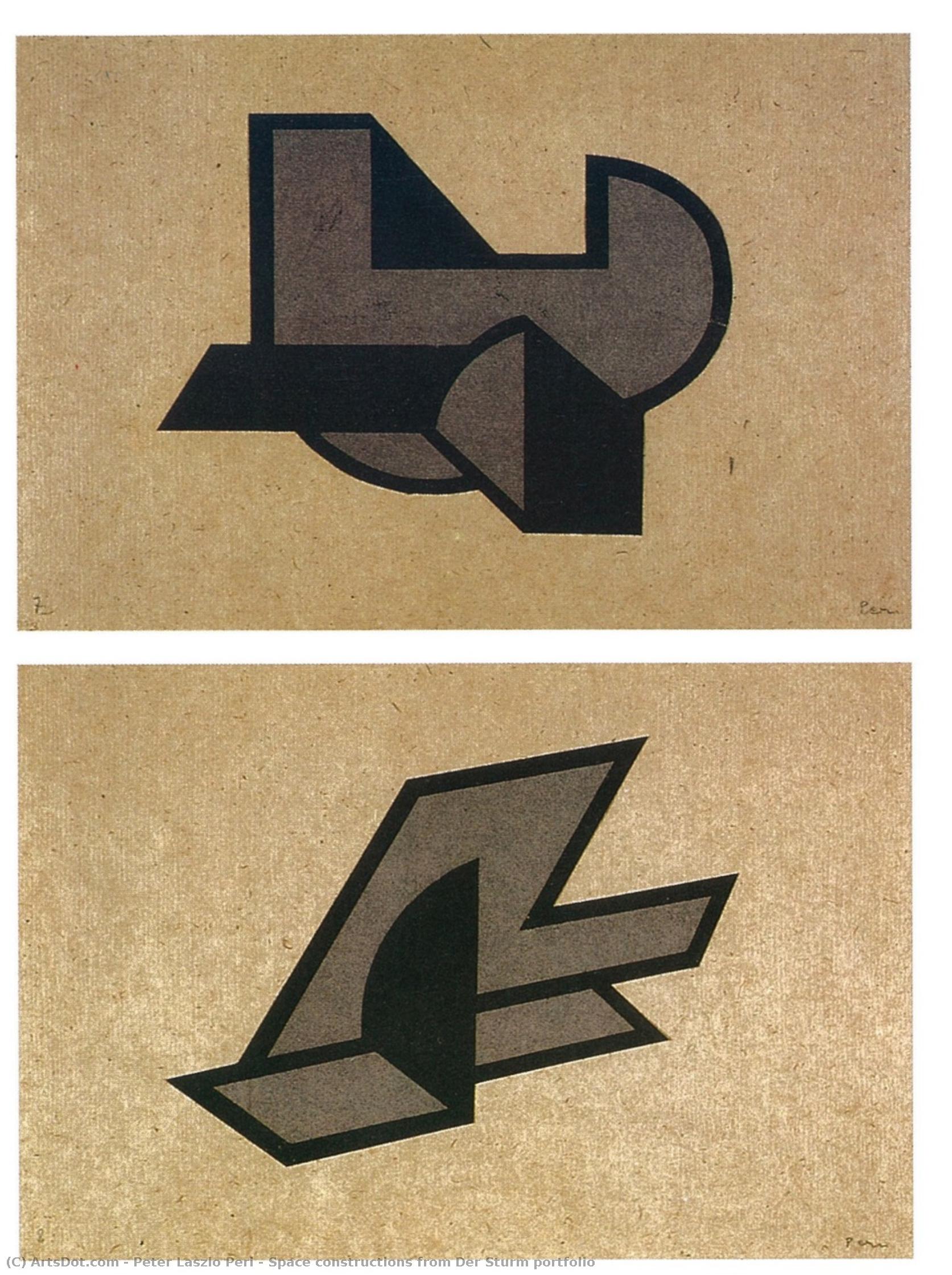 Space Constructions From Der Sturm Portfolio — Peter Laszlo Peri