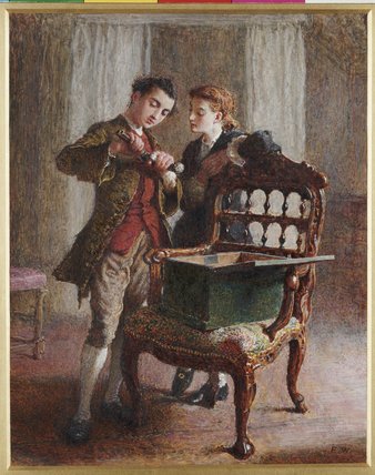A Drawing Room Scene — Frederick Walker