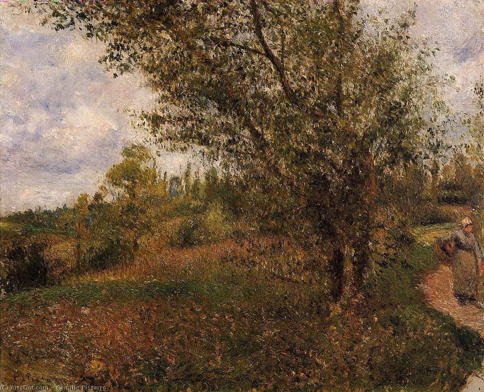 Pontoise Landscape, Through The Fields — Kamille Pissarro