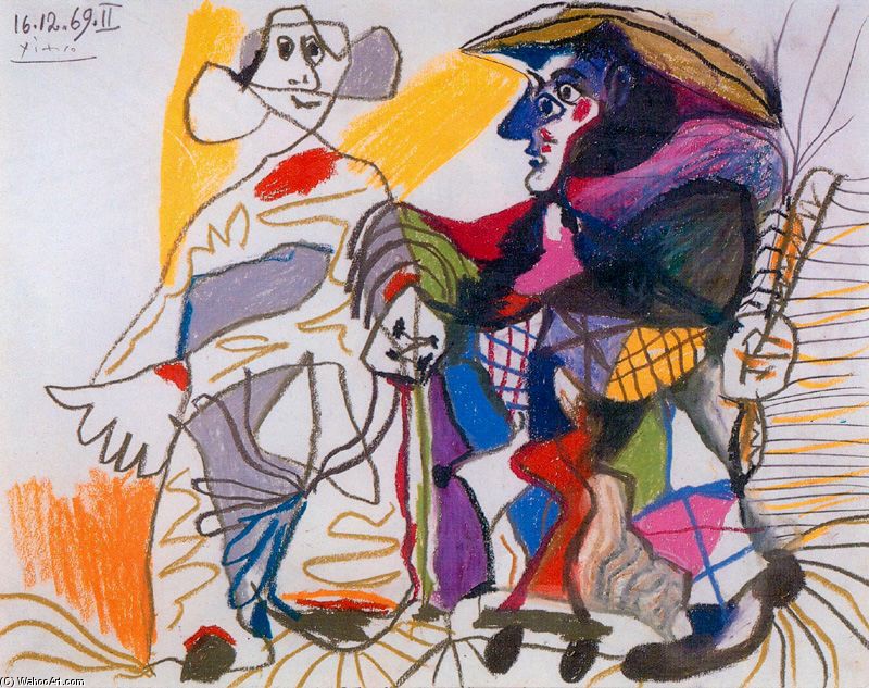 Pierrot E Harlequin — Pablo Picasso